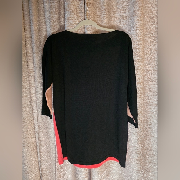 Escada Black, Tan, and SalmonSweater - Picture 2 of 6